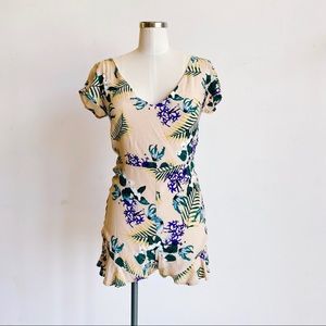 For Love And Lemons Tropical Ruffle Romper XS